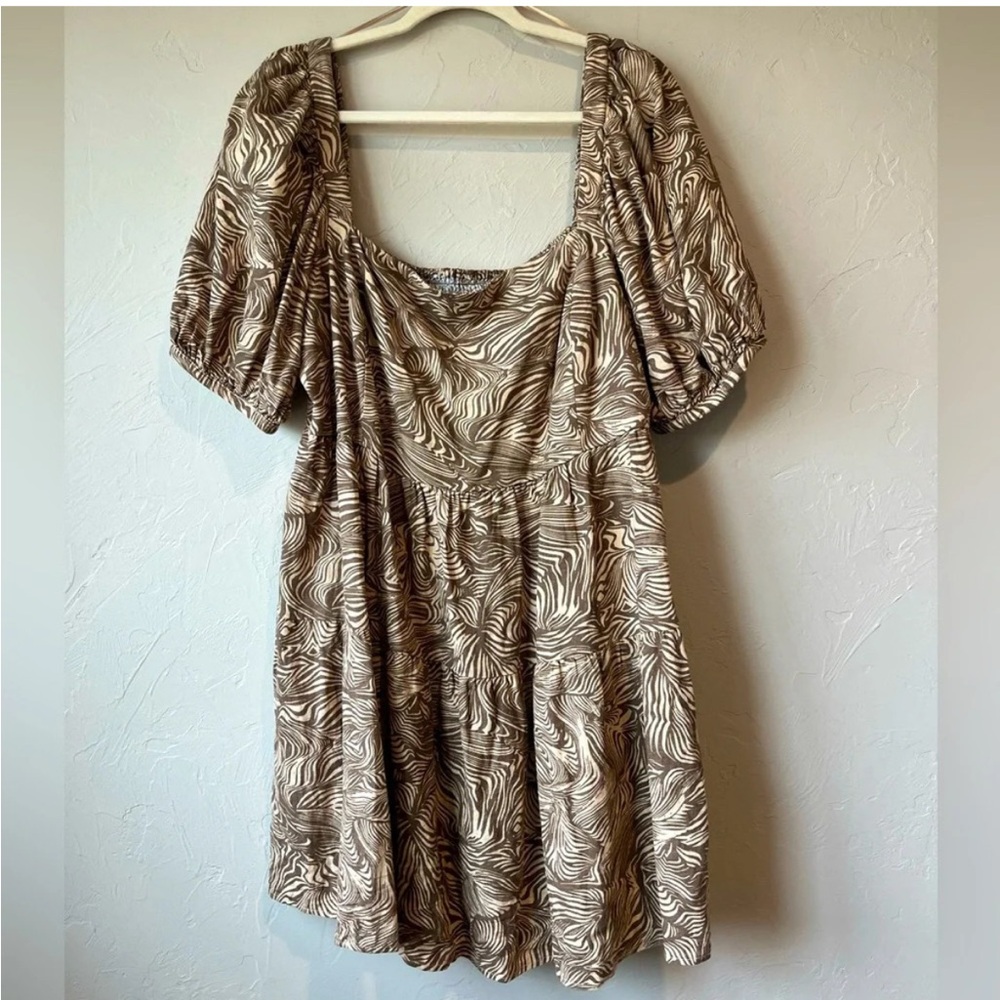 House of Harlow revolve puff sleeve mini dress